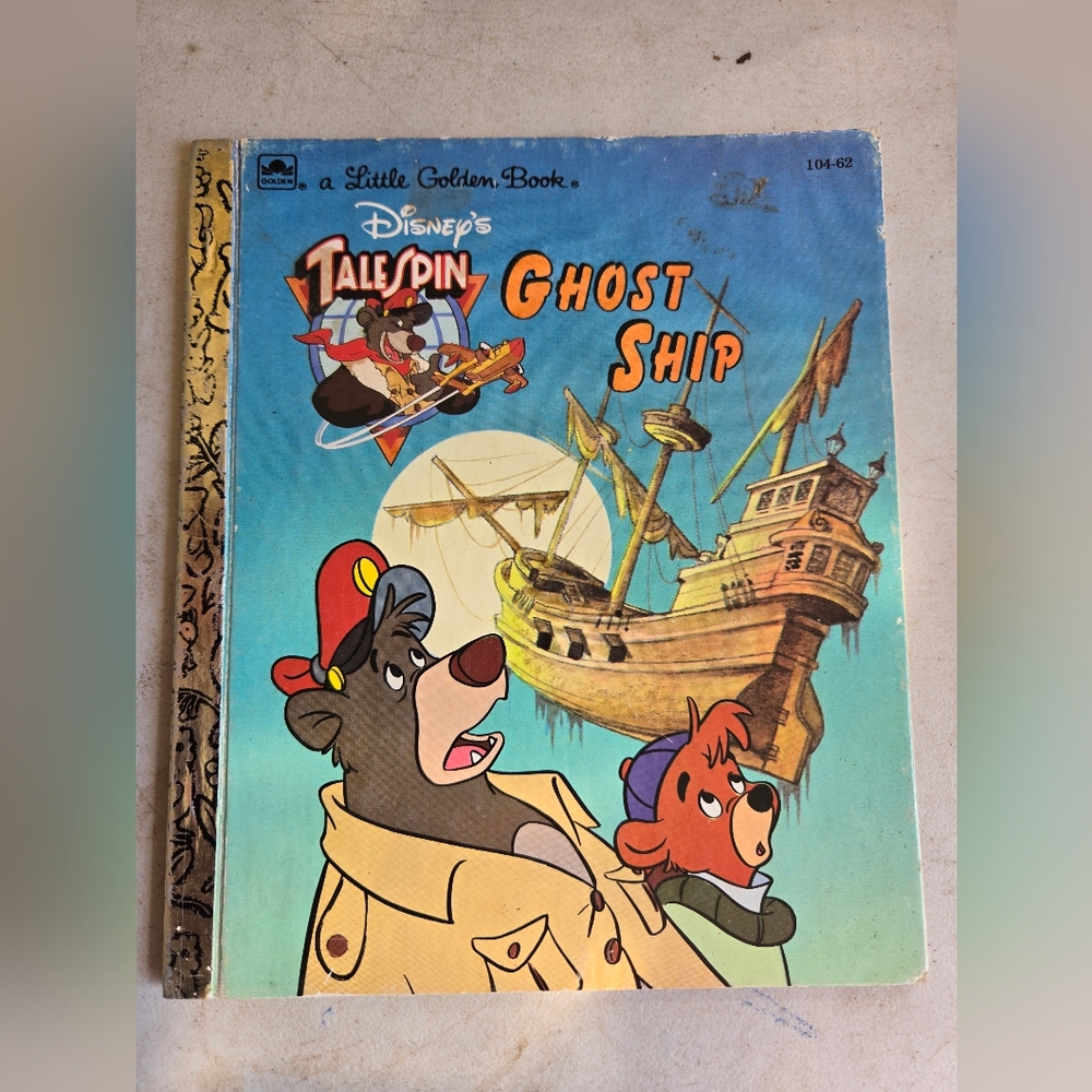 Disney's Tale Spin Ghost Ship (104-62) | Little Golden Book | VG VINTAGE 1992